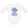 thumbnail image 3 of Inktastic 1st Birthday Mermaid 1 Year Old Girls Long Sleeve Baby Bodysuit, 3 of 5