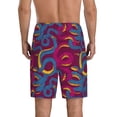 thumbnail image 2 of Yiaed Colorful Snake for Men's Soft Sleep Pajama Short Lounging Pajama Shorts-3X-Large, 2 of 8