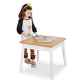 thumbnail image 7 of Melissa & Doug Wooden Square Table – Kids Furniture for Playroom (Natural/White), 7 of 7