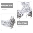 thumbnail image 3 of Homoyoyo 50Pack Elastic Ropes Polypropylene Silver for Diy Crafts Hat Securing Mask Fasteners Most People, 3 of 7