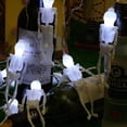 thumbnail image 2 of Luces de cadena de Halloween 10 pies 20 LED para decoraciones de Halloween Marco de esqueleto interior al aire libre, 2 of 3