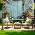 thumbnail image 3 of Spring Easter Photography Backdrops, Garden Floral Grass Rabbit Eggs Background Bunny Stand Photo Banner Tapestry Booth Props, 47"x32", 3 of 6