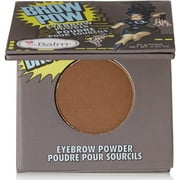 theBalm BrowPow Eyebrow Powder, Dark Brown 0.03 oz (Pack of 2)