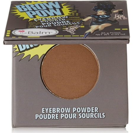 theBalm BrowPow Eyebrow Powder, Dark Brown 0.03 oz (Pack of 4)