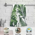thumbnail image 5 of Tropical Jungle Plants Hand Towels for Bathroom, Summer Palm Leaves Kitchen Towel 2 PCS Ultra Soft and Highly Absorbent Decorative Fingertip Face Bath Towels for Spa & Hotel, 28.3"x 14.4", 5 of 5