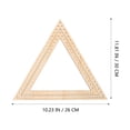 thumbnail image 2 of Minkissy 2-Pack Wooden Triangle Knitting Frames for Yarn Crafts, Wall Tapestry, Weaving and Needlework Projects, 2 of 9