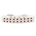 thumbnail image 3 of Dog, Puppy  Pet Fashion Collar, "Pearl and Red Crystal Rimsets Sprinkles", 3 of 6