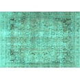 thumbnail image 1 of Ahgly Company Machine Washable Indoor Rectangle Persian Turquoise Blue Traditional Area Rugs, 2' x 5', 1 of 4
