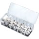 thumbnail image 1 of Caja de gestión de cables de plástico, organizador de cables de alimentación transparente con 8 compartimentos, organizador de electrónica para oficina, almacenamiento para suministros de pa, 1 of 5