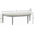 thumbnail image 4 of Generic Coastal Button Tufted Bench - Light Beige & Gray Legs - 36”W, 4 of 5