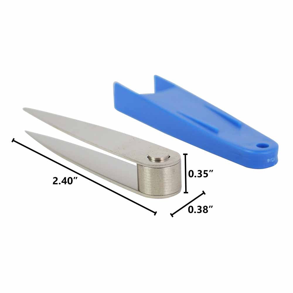 Big Horn 19082-10PK All Purpose Mini Stainless Steel Pocket Splinter Precision Expert Tweezer (10/Pack)
