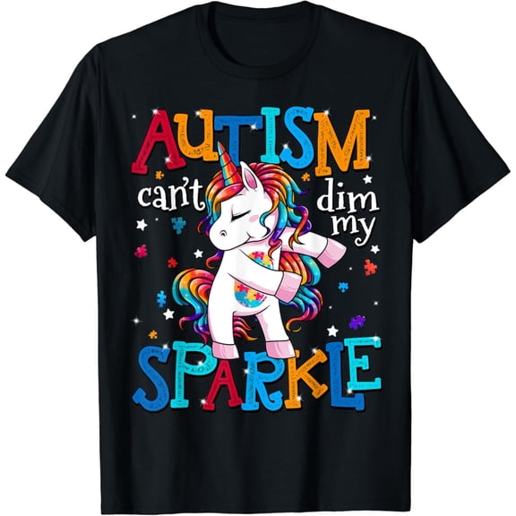 Gildan Autism Awareness Unicorn Shirt For Autism Mom Girls T-Shirt Gift for Men Women Unisex Tee