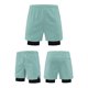 thumbnail image 1 of pstuiky Pantalones cortos para hombre, Pantalones cortos deportivos de playa de doble capa, informales, de secado rápido, de color liso, para hombre Pantalones cortos deportivos para hombre, 1 of 4