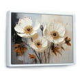 thumbnail image 2 of Designart "Moments Of Vivid Poppy Minimalism I" Poppies Floater Framed Canvas Wall Art, 2 of 5