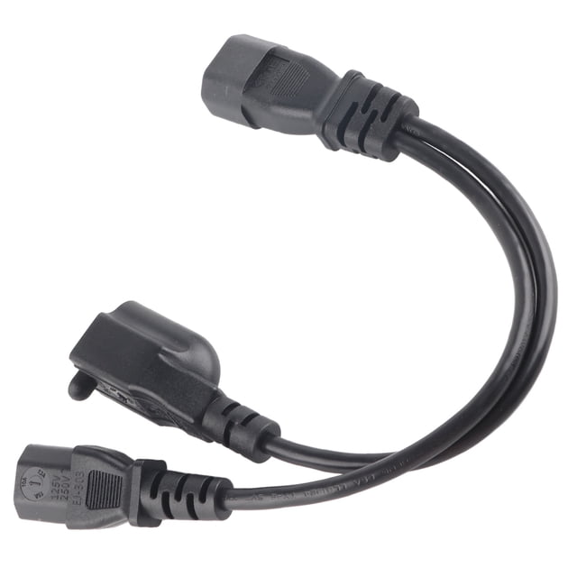 C14 Macho A C13 NEMA 5-15R Cable de AlimentAción Femenino, Cables de Alimentación 10a 250V Moldeado una Vez A Prueba de Agua Segura Para Entresoras