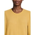 thumbnail image 2 of Time and Tru Women's Waffle Pullover Top, 2 of 5