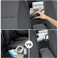 thumbnail image 4 of Visland Car Handbag Holder Leather Car Organizers and Storage, Large Capacity Driver Bag for Pocket, Purse Bottle Storage, Between Car Seat Hanging Storage, 4 of 6