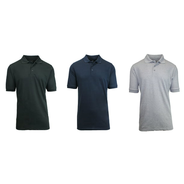 Men's Polo Shirt (3 Pack) - Walmart.com