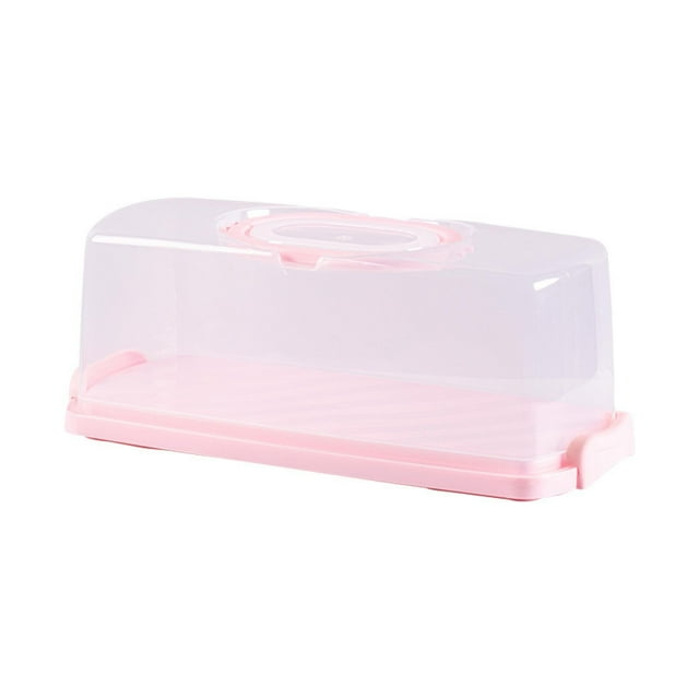 Boîte à Pain Portable Transparente avec Couvercle Hermétique, Récipient de Stockage de Pain, Gâteau, Boîte à Lunch Rectangulaire en Plastique, Récipient de Stockage Alimentaire, Boîte de Rangement de Cuisine, Récipient Hermétique, Récipient Alimentaire en Plastique