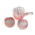thumbnail image 3 of Taza para servir té Gongfu, taza dispensadora con 2 tazas de té, juego de té con asa lateral, rosa, 3 of 9