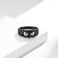 thumbnail image 4 of BNNG Vintage Titanium Steel Owl Ring with Inlaid Diamonds, Unisex Animal Jewelry for Men and Women Rings for Womens Rings Fashion Statement Rings For Women Personalized Rings For Women, 4 of 5