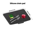 thumbnail image 2 of 1pc New Extra Large Silicone Dish Drying Mat with Drainage - Non-Slip Heat Resistant, Suitable for Tableware, Glassware and Cookware Countertop Protector - Waterproof Kitchen Sink Tray, 2 of 9