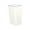 White #0, variant on Small Plastic Trash Can with Press Lid | 13.6x8.8x6.2in Bathroom Wastebasket | Flip Top Garbage Bin for Toilet, Office, Bedroom | Odor-Proof Design in Gray/Green/White