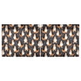 thumbnail image 3 of Dog Pattern Tier Curtains Tier Kitchen Living Room Bedroom Balcony 2 Panels 27x36 Inch, 3 of 9