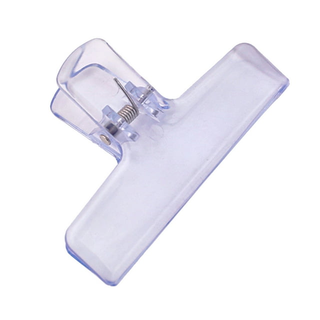 Transparent Dovetail Clip Plastic Document Paper Clip Office Binder Clip Small Bills Organizer File Organizing Long Tail Grip Purple Color Free Size Purple
