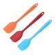 thumbnail image 1 of Espátulas de silicona Diseño de una pieza: espátula de goma pequeña para mezclar, cocinar y hornear, paquete de 3, naranja+azul+rojo, 20,8*4 cm, 1 of 5