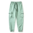 thumbnail image 3 of Cargo Pants for Men 2025 Drawstring Workout Running Sweatpants Joggers with Pockets Mens Casual Pants Trousers, 3 of 8