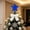 Blue, variant on Luckky 4th of July Tree Top Star,5.9'' Patriotic Star Tree Topper,USA 250th Anniversary Decorations Glitter Plastic Star,Red White Blue Patriotic Decoration for Home Table Desk Door Shelf