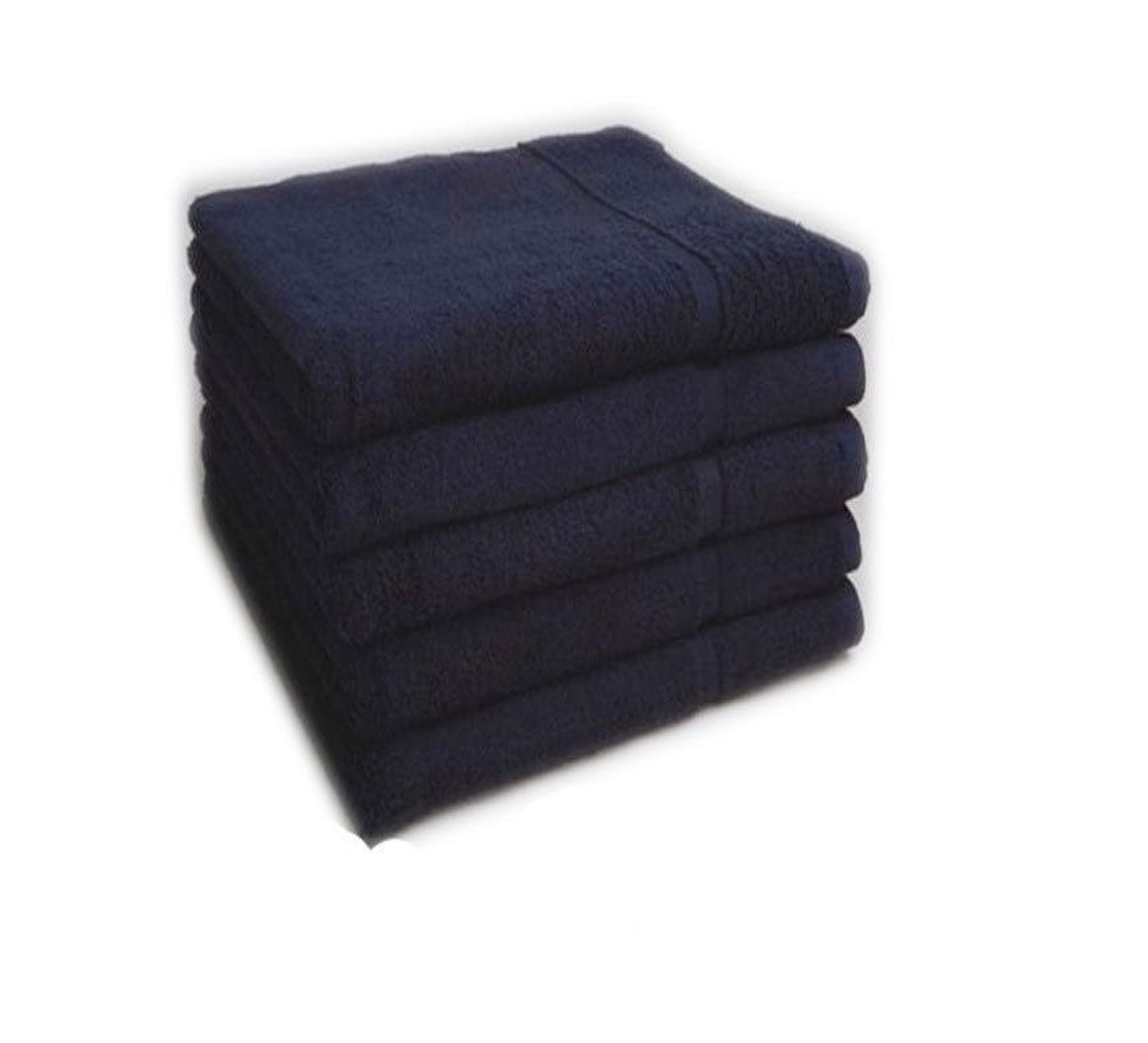 1 DOZEN BLACK SALON BARBER HAND TOWELS 16 X 26