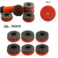 thumbnail image 2 of 1PC 4Inch Circular Antique Abrasive Brush Stone Granite Polishing Cleaning M14 Drill Rotary Tools Metal Rust Removal Brush (80Grit), 2 of 7