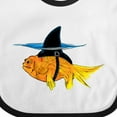thumbnail image 4 of Inktastic Funny Goldfish with Shark Fin Boys or Girls Baby Bib, 4 of 4