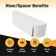 thumbnail image 3 of 1/4 inch Ring Alarm Magnet Riser,5 Pack Mount to Any Doorway, Window, 3 of 5