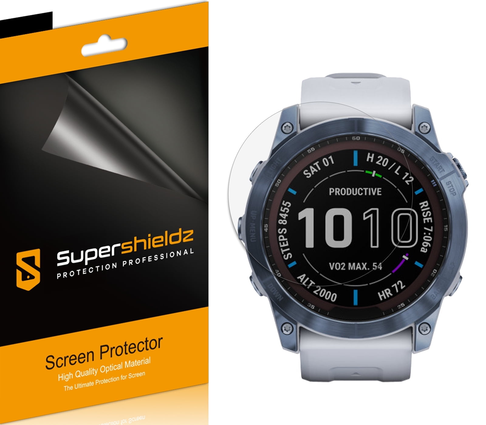 Supershieldz 6-Pack Screen Protector For Garmin Fenix 3/3 HR - Full Coverage, HD Clear