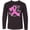 AB-Black, variant on Inktastic Love, Care, Cure Breast Cancer Awareness Pink Ribbon Long Sleeve Youth T-Shirt
