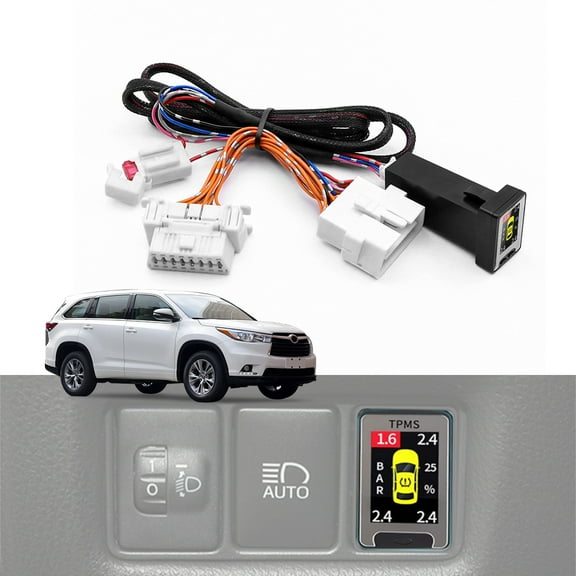 OBD LCD Screen Display TPMS Type Tire Pressure Monitor System For Toyota Highlander 2015-16