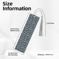 thumbnail image 3 of Kdxio Daisy Floral B Print Metal Tassel Bookmarks,Perfect Gift for Art Lovers and Bookworms Metal Bookmarks for Women, 3 of 8