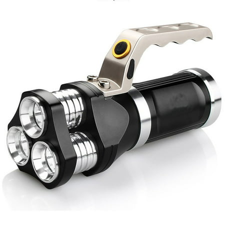 DZT1968 Rechargeable LED Searchlight Tactical Flashlight 3T6 Spotlight 9000 (Best Spotlight For Hunting)