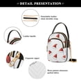 thumbnail image 4 of FORMRS Crossbody Bag for Women Quilted Travel Shoulder Cell Phone Purse with Chain Strap Handbag, Cute Santa Hats Pattern, 4 of 7