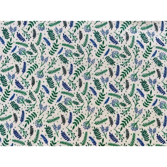 Branching Out-Unbleached Quilting Cotton-Cotton Steel Fabric