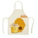 thumbnail image 1 of Delantal sin mangas de lino estampado para fiestas Delantal de cocina sin mangas resistente al aceite y las manchas, 1 of 2