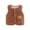 Brown, variant on Newborn Fleece Vest Baby P𝐨lar Fleece Cute Button Jackets Boy Girl Sleevless Comfortable Winter Warm Outerwears
