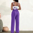 thumbnail image 4 of Fankiway Ensemble Mode Femmes Été Col Rond Imprimé Décontracté Sans Manches Haut+ Pantalon Vêtements d'Entraînement Femmes Ensembles, 4 of 8