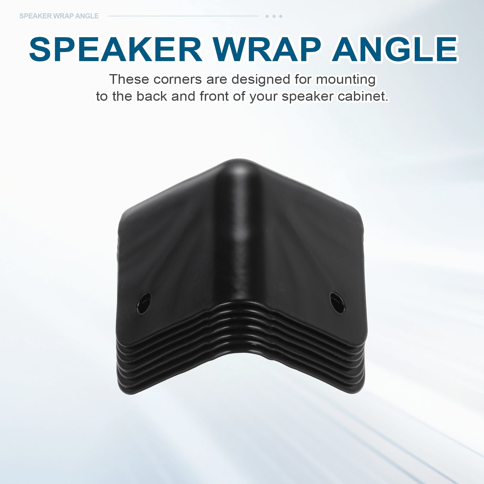 8 Pcs Speaker Cabinet Corners Protector 48x48x48mm Metal Stackable Guard Wrap Angle Case Edge Box Protection