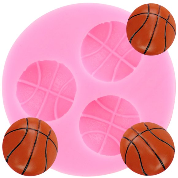 Molde de silicona para fondant de baloncesto, decoración de tartas xmoldnms