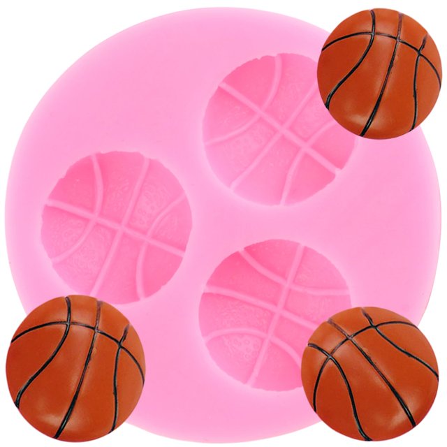 Molde de silicona para fondant de baloncesto, decoración de tartas xmoldnms