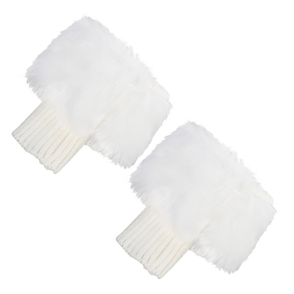 Leg Warming Socks Fashionable Plush Boot Cover Womans Boots White Winter Cuff Shoes Stockings Covers Cotton Miss Women's